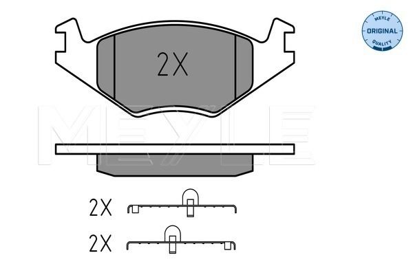 Brake Pad Set, disc brake MEYLE 025 208 8717