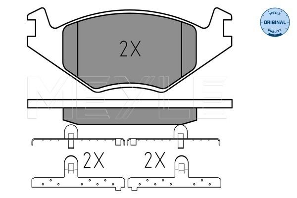 Brake Pad Set, disc brake MEYLE 025 208 8719