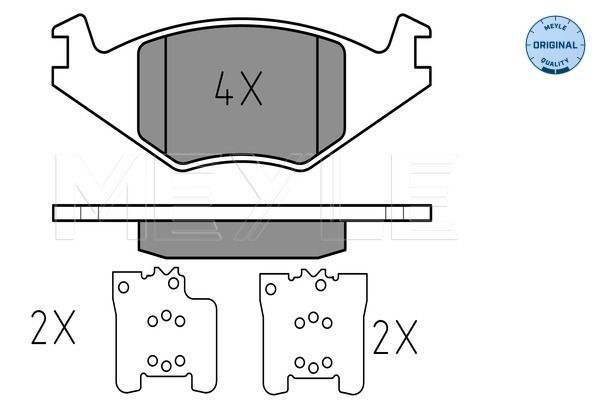 Brake Pad Set, disc brake MEYLE 025 208 8917