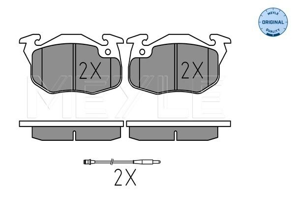 Brake Pad Set, disc brake MEYLE 025 209 0518/W