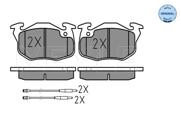 Brake Pad Set, disc brake MEYLE 025 209 0618/W