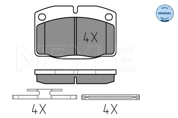 Brake Pad Set, disc brake MEYLE 025 209 3915