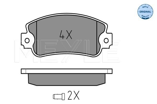 Brake Pad Set, disc brake MEYLE 025 209 5018/W