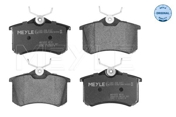 Brake Pad Set, disc brake MEYLE 025 209 6117