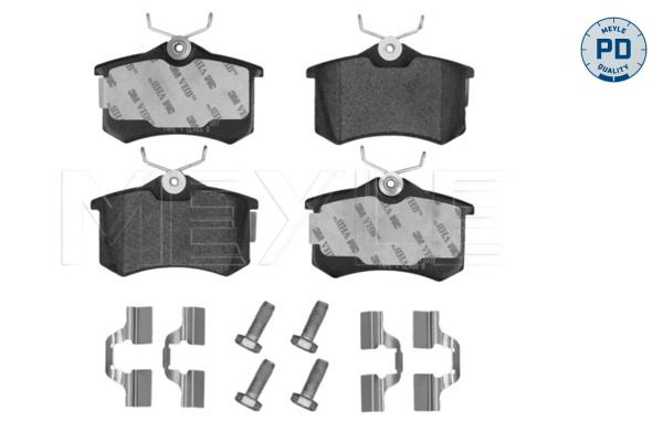 Brake Pad Set, disc brake MEYLE 025 209 6117/PD