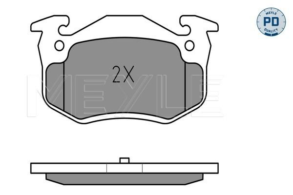 Brake Pad Set, disc brake MEYLE 025 209 7311/PD