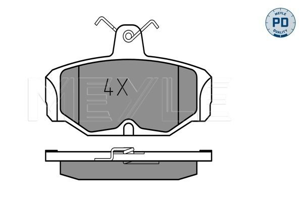 Brake Pad Set, disc brake MEYLE 025 209 8113/PD