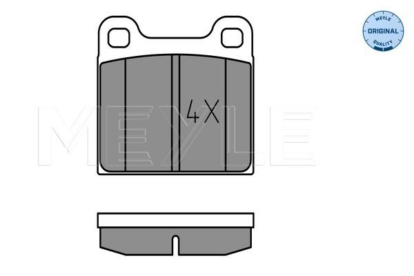 Brake Pad Set, disc brake MEYLE 025 210 3515