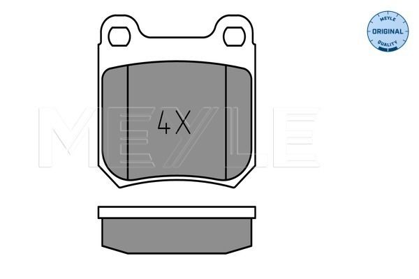 Brake Pad Set, disc brake MEYLE 025 210 5015