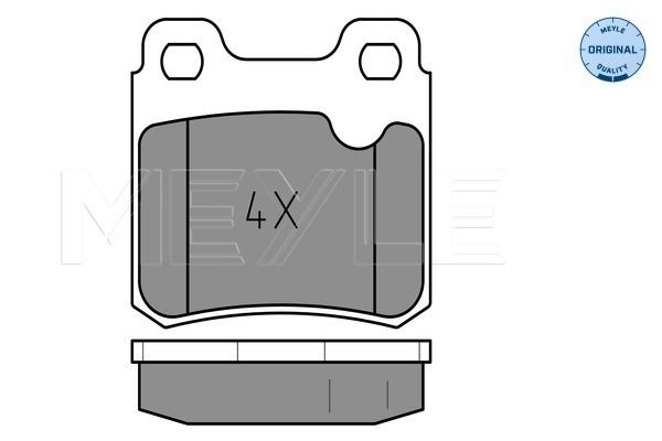 Brake Pad Set, disc brake MEYLE 025 211 4015