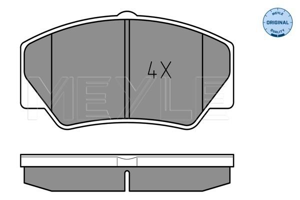 Brake Pad Set, disc brake MEYLE 025 211 4117