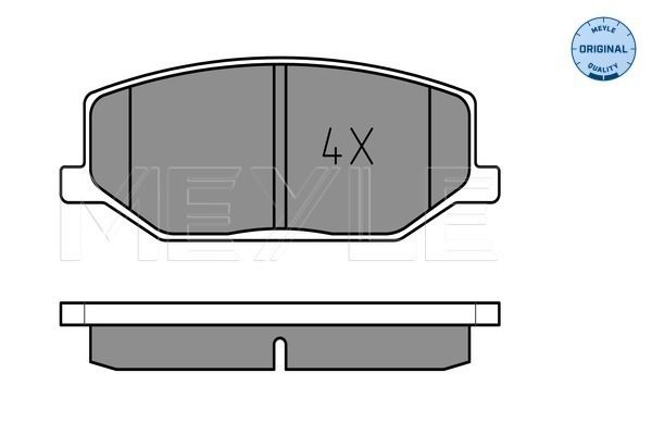 Brake Pad Set, disc brake MEYLE 025 211 4215