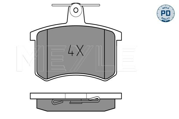 Brake Pad Set, disc brake MEYLE 025 211 4416/PD