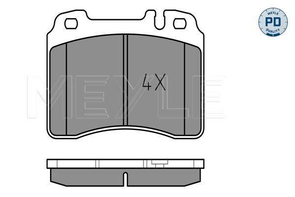 Brake Pad Set, disc brake MEYLE 025 211 5316/PD