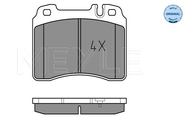 Brake Pad Set, disc brake MEYLE 025 211 5317