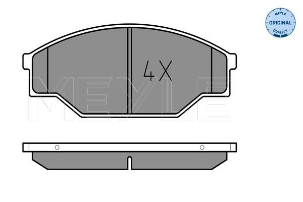 Brake Pad Set, disc brake MEYLE 025 211 5815