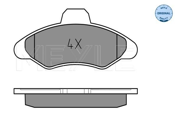 Brake Pad Set, disc brake MEYLE 025 211 7118