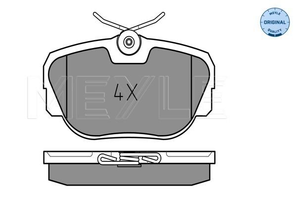 Brake Pad Set, disc brake MEYLE 025 211 7317