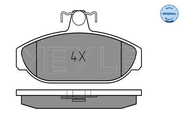 Brake Pad Set, disc brake MEYLE 025 212 6617