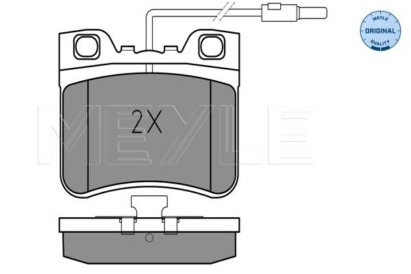 Brake Pad Set, disc brake MEYLE 025 212 6717/W