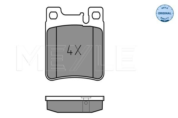 Brake Pad Set, disc brake MEYLE 025 213 0515