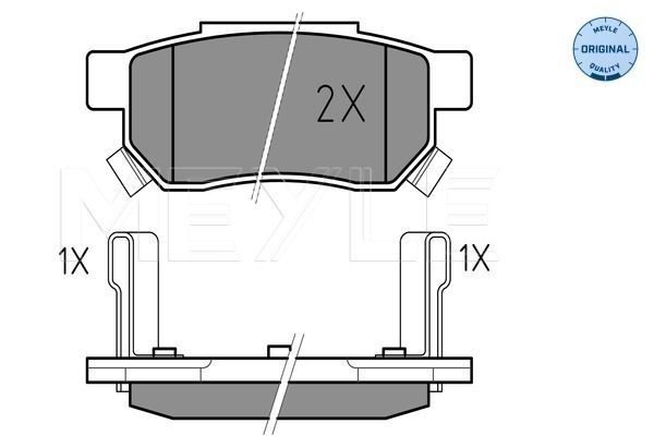 Brake Pad Set, disc brake MEYLE 025 213 1313/W