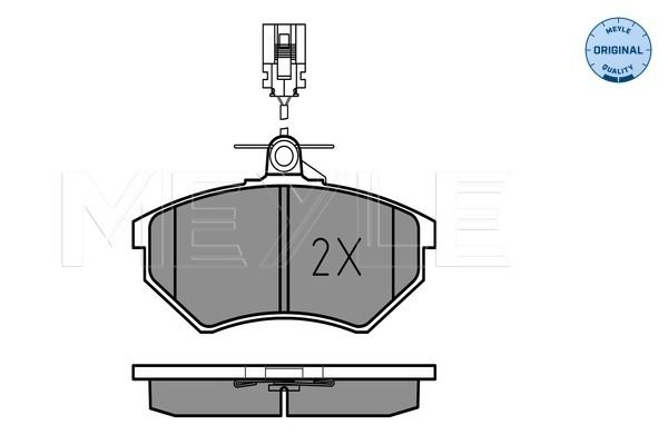 Brake Pad Set, disc brake MEYLE 025 213 6619/W