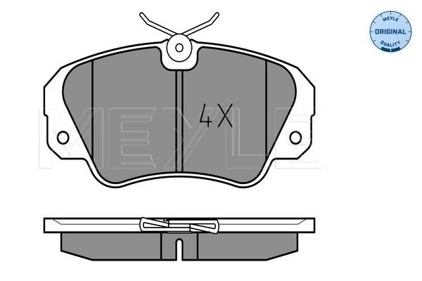 Brake Pad Set, disc brake MEYLE 025 213 6819