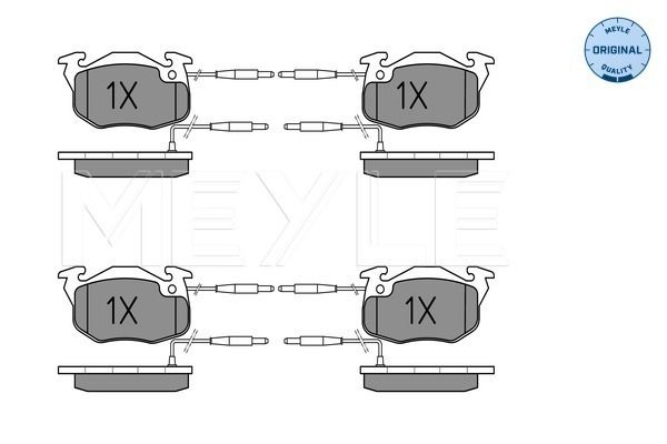 Brake Pad Set, disc brake MEYLE 025 214 1418/W