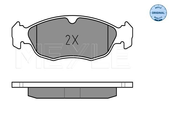 Brake Pad Set, disc brake MEYLE 025 214 3017/W