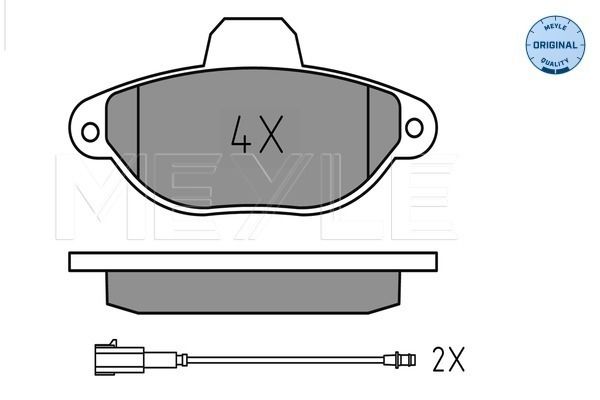 Brake Pad Set, disc brake MEYLE 025 214 3616