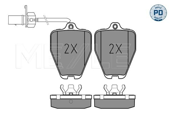 Brake Pad Set, disc brake MEYLE 025 214 5218/PD