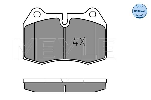 Brake Pad Set, disc brake MEYLE 025 214 7118