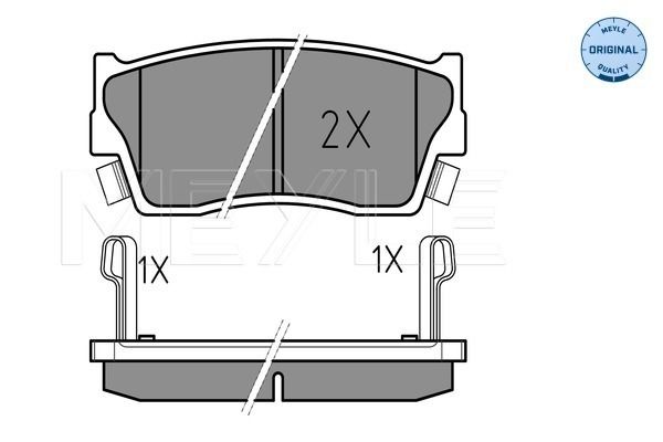 Brake Pad Set, disc brake MEYLE 025 215 0014/W