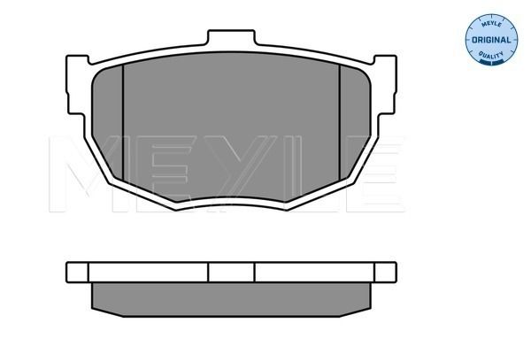 Brake Pad Set, disc brake MEYLE 025 215 5314/W