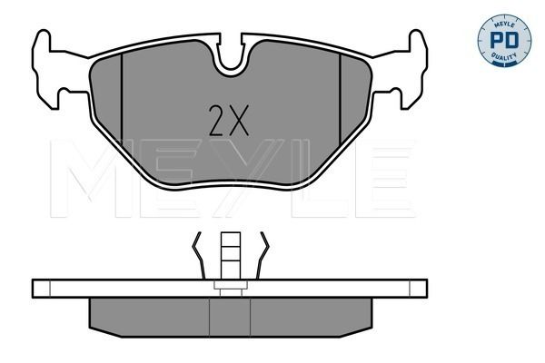 Brake Pad Set, disc brake MEYLE 025 216 0717/PD