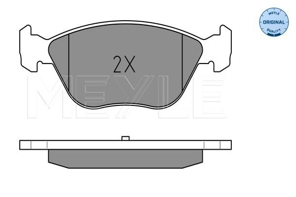 Brake Pad Set, disc brake MEYLE 025 216 3619/W