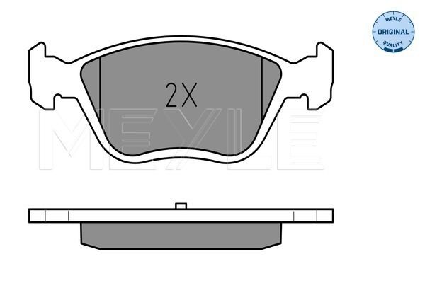 Brake Pad Set, disc brake MEYLE 025 216 3719/W