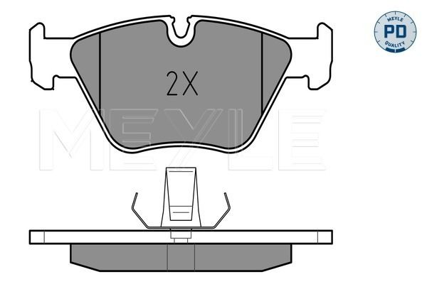 Brake Pad Set, disc brake MEYLE 025 216 7720/PD