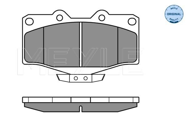 Brake Pad Set, disc brake MEYLE 025 216 7915/W