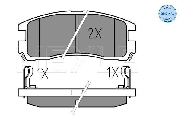 Brake Pad Set, disc brake MEYLE 025 217 0615/W