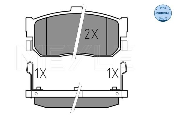 Brake Pad Set, disc brake MEYLE 025 217 1316/W