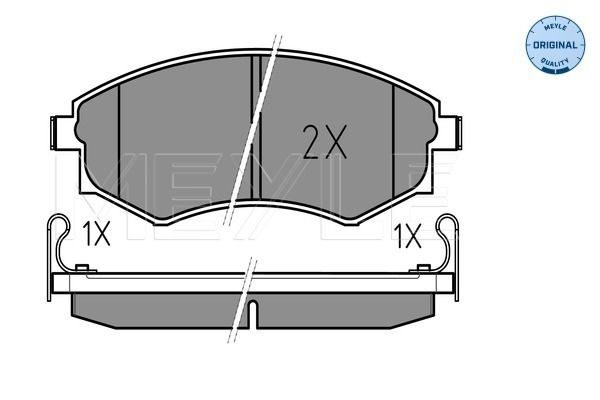 Brake Pad Set, disc brake MEYLE 025 217 2517/W