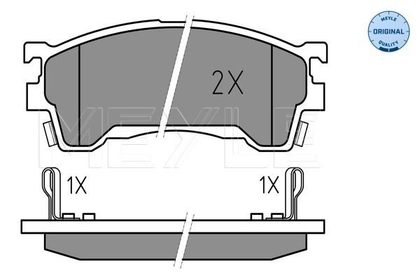 Brake Pad Set, disc brake MEYLE 025 217 5416/W