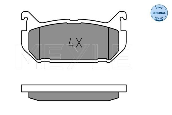 Brake Pad Set, disc brake MEYLE 025 217 6614