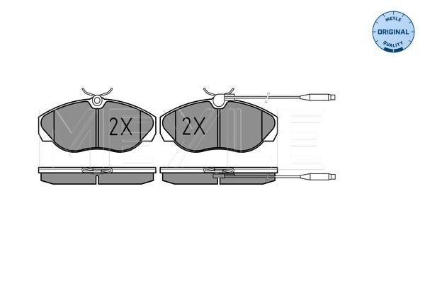 Brake Pad Set, disc brake MEYLE 025 217 9719/W