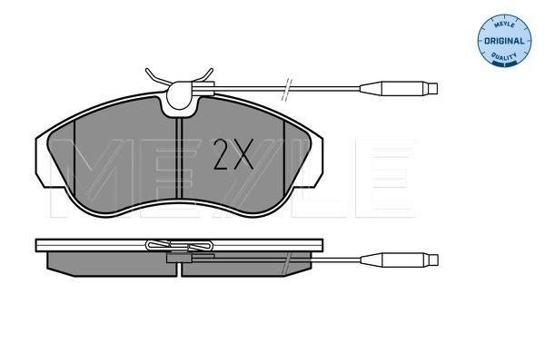 Brake Pad Set, disc brake MEYLE 025 217 9919/W