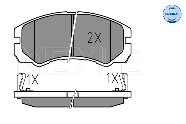 Brake Pad Set, disc brake MEYLE 025 218 4516/W