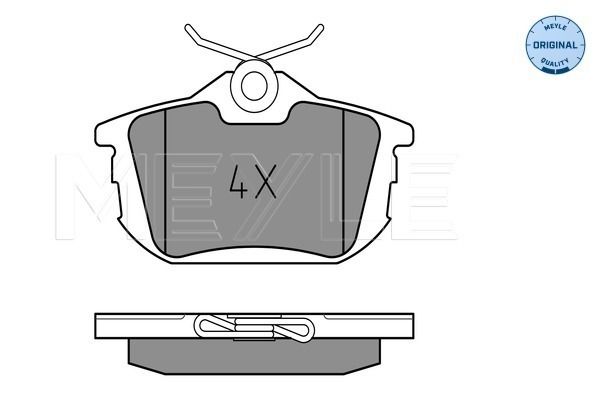 Brake Pad Set, disc brake MEYLE 025 218 6115