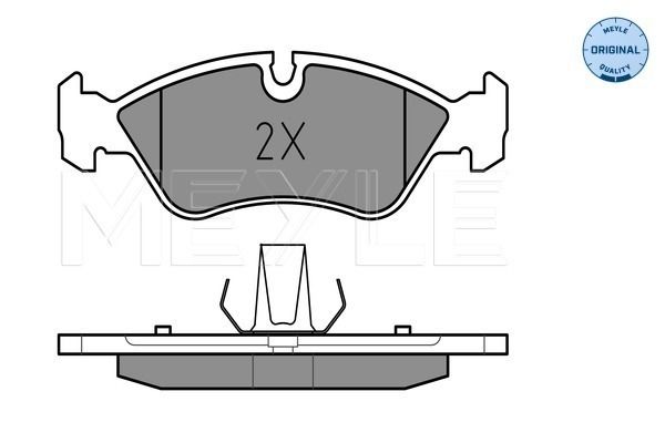 Brake Pad Set, disc brake MEYLE 025 218 6217